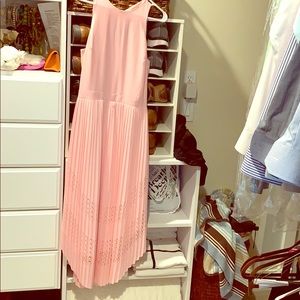 Banana republic pink midi dress